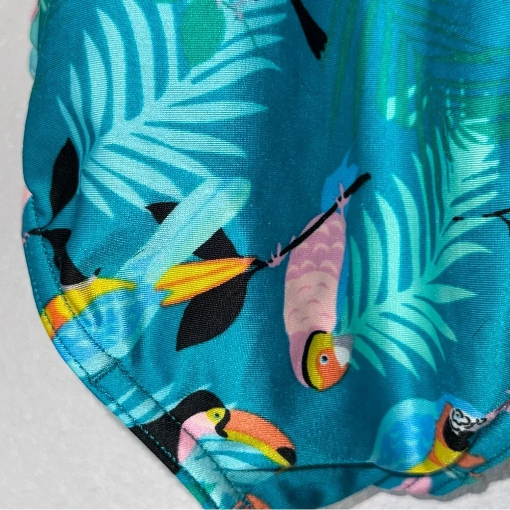 Speedo Kids' Tropical Blue Swimsuit M